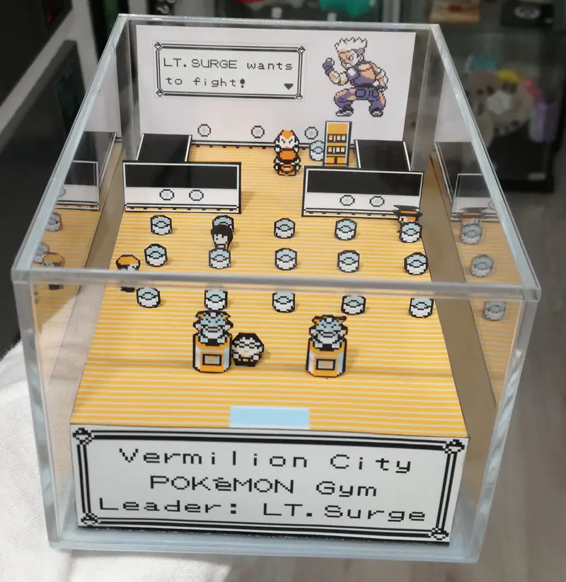 Pokemon Gym Vermilion City Cubic Diorama 2