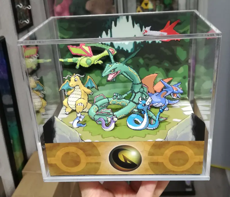 Pokemon Home Dragon Cubic Diorama 2