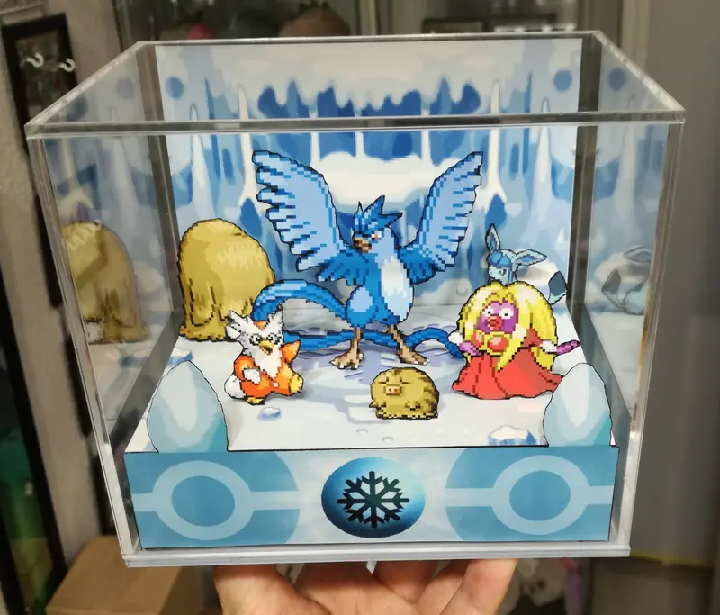 Pokemon Home Ice Cubic Diorama 2