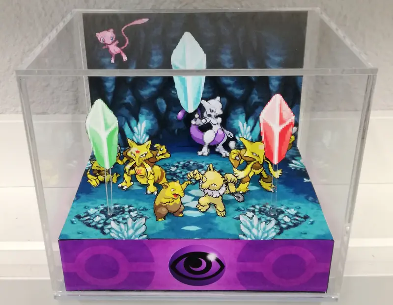 Pokemon Home Psychic Cubic Diorama 1