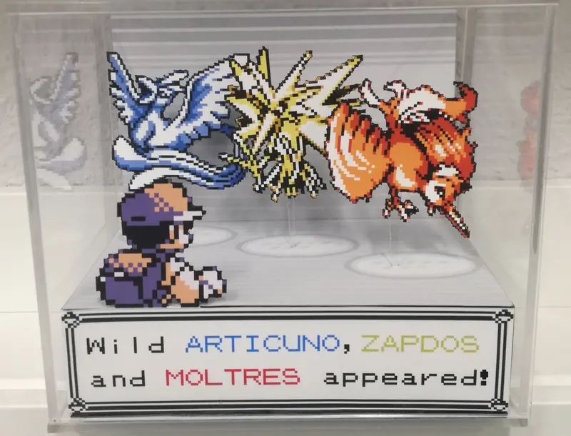 Pokemon Legendary Birds Cubic Diorama 1