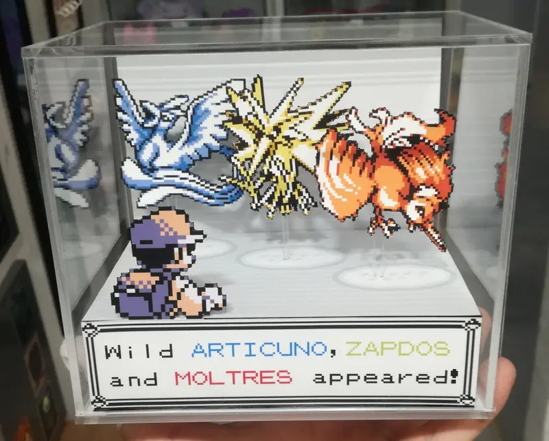 Pokemon Legendary Birds Cubic Diorama 2