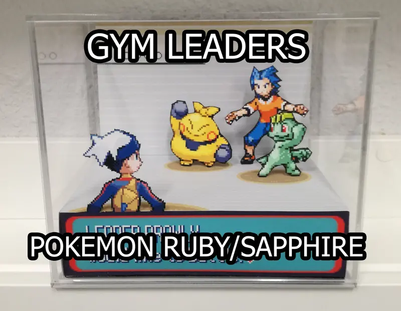 Pokemon Ruby/Sapphire Gym Leaders Cubic Diorama 1