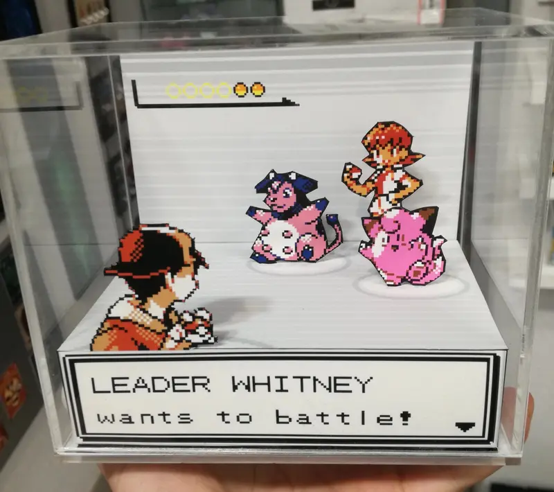 Pokemon Silver/Gold Gym Leaders Cubic Diorama 7