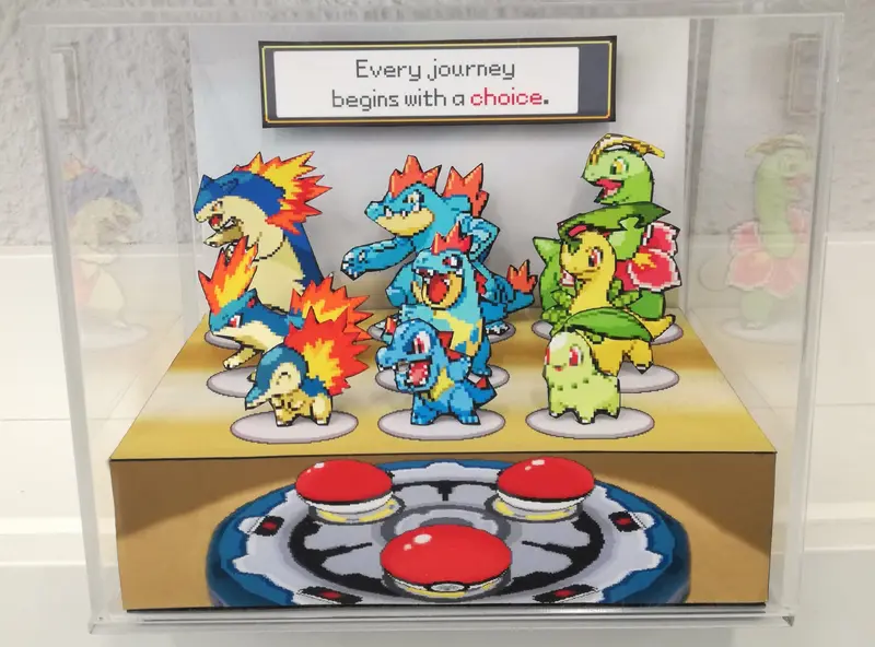 Pokemon Soul Silver/Heart Gold Evolutions Cubic Diorama 1