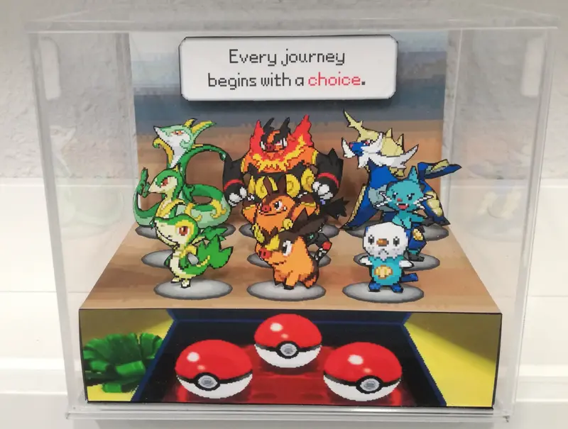 Pokemon White/Black Evolutions Cubic Diorama 1