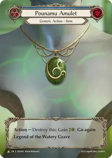 Pounamu Amulet (Treasure) [Sea195] (High Seas)  Cold Foil 1