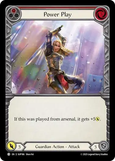 Power Play (Red) [Sup186] (Super Slam)  Rainbow Foil 1