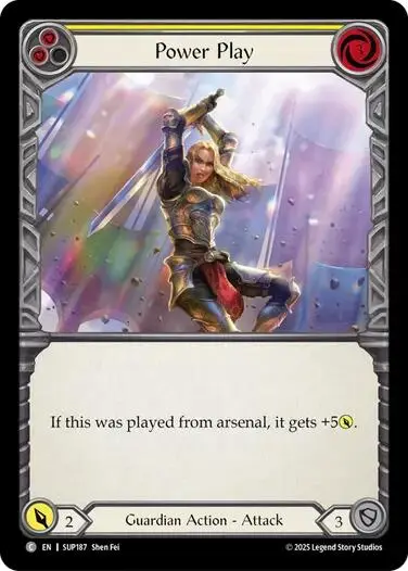 Power Play (Yellow) [Sup187] (Super Slam)  Rainbow Foil 1