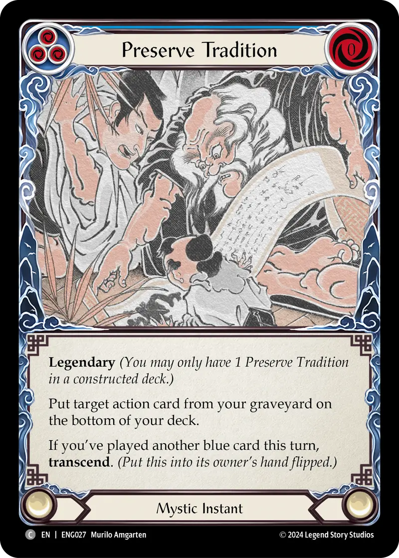 Preserve Tradition [Eng027] (Part The Mistveil Enigma Blitz Deck) 1