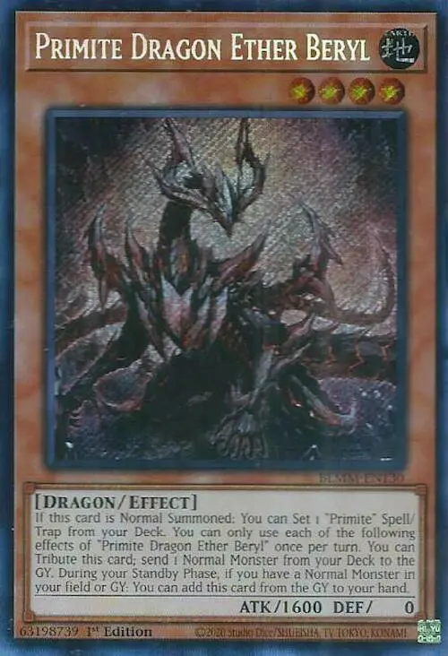 Primite Dragon Ether Beryl [Blmm-En130] Secret Rare 1
