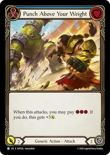Punch Above Your Weight (Blue) [Sup226] (Super Slam)  Rainbow Foil 1