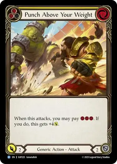 Punch Above Your Weight (Yellow) [Sup225] (Super Slam)  Rainbow Foil 1
