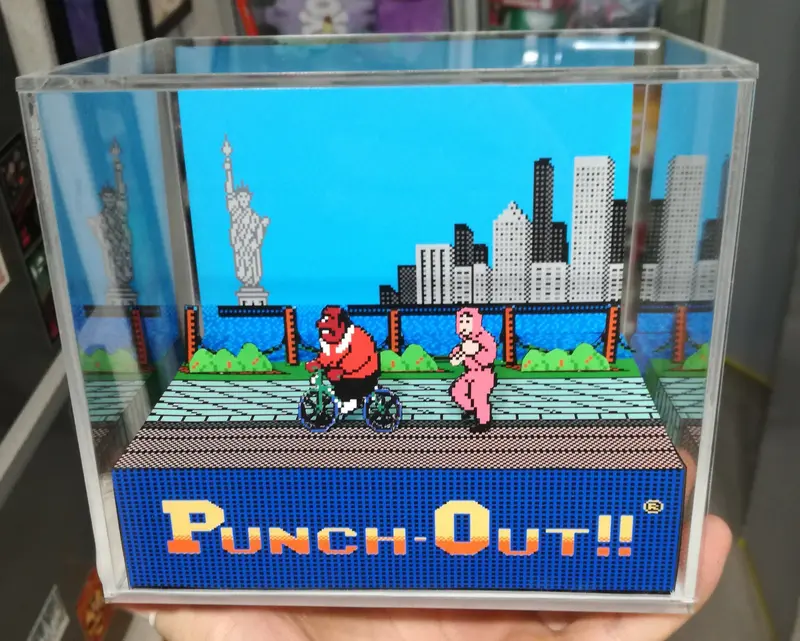 Punch Out Training Cubic Diorama 2