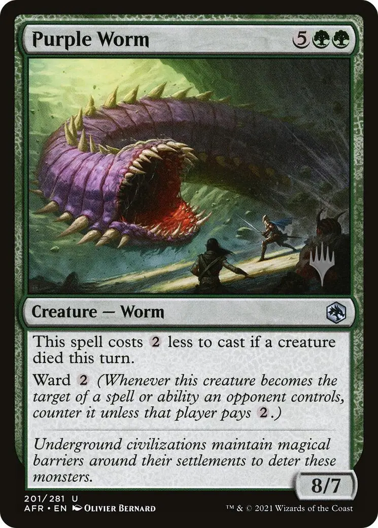 Purple Worm [Tarkir: Dragonstorm Promos] 1