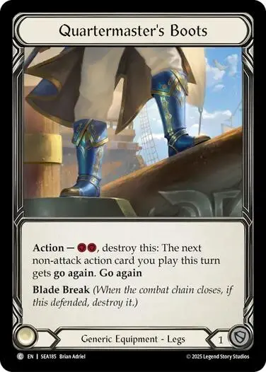 Quartermaster's Boots (Treasure) [Sea185] (High Seas)  Cold Foil 1