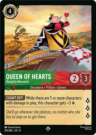 Queen Of Hearts - Haughty Monarch (105/204) [Reign Of Jafar] 1