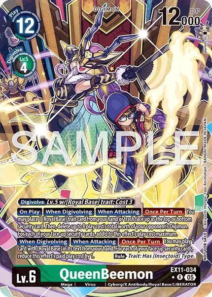 Queenbeemon [Ex11-034] (Box Topper) [Dawn Of Liberator] 1