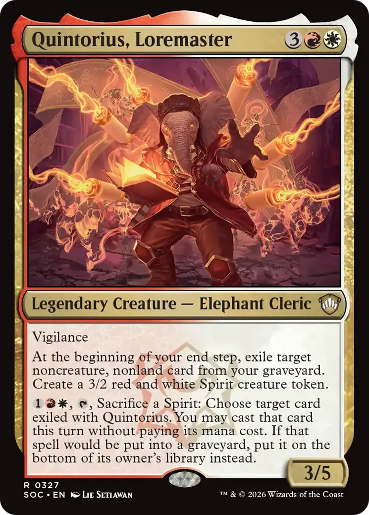 Quintorius, Loremaster [Secrets Of Strixhaven Commander] 1