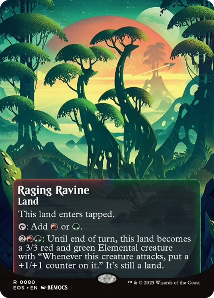 Raging Ravine (0080) (Borderless) [Edge Of Eternities: Stellar Sights] 1