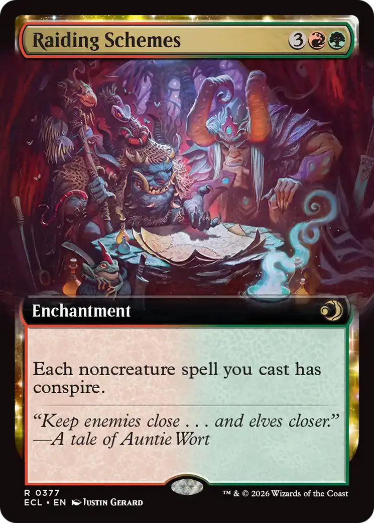 Raiding Schemes (Extended Art) [Lorwyn Eclipsed] 1