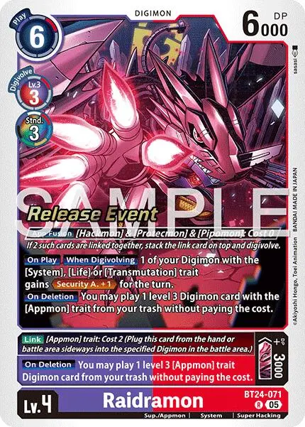 Raidramon [Bt24-071] [Time Stranger] 1