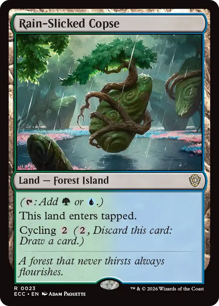 Rain-Slicked Copse [Lorwyn Eclipsed Commander] 1