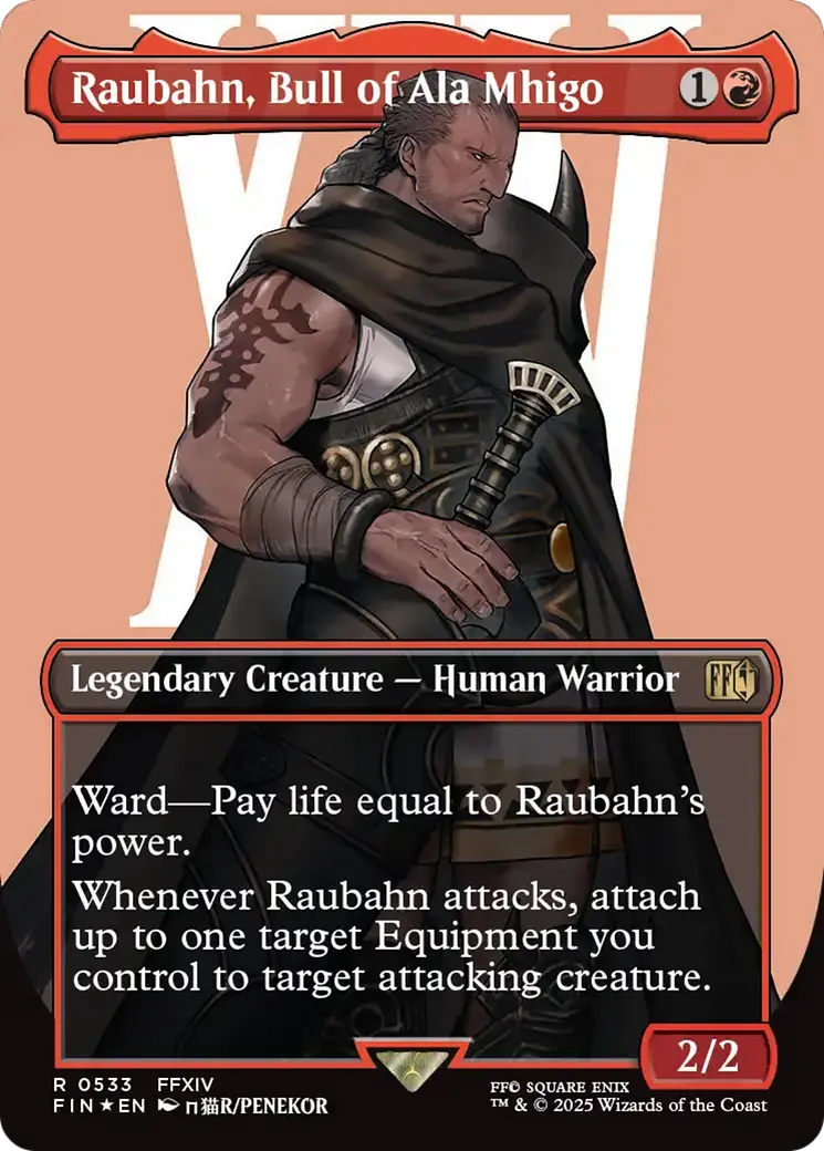 Raubahn, Bull Of Ala Mhigo (Borderless) (Surge Foil) [Final Fantasy] 1