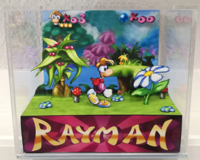 Rayman Cubic Diorama 1