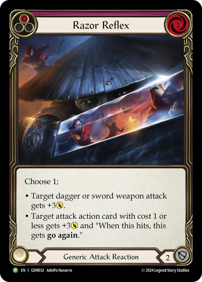 Razor Reflex (Red) [Gem032] (Gem Pack 1)  Rainbow Foil 1
