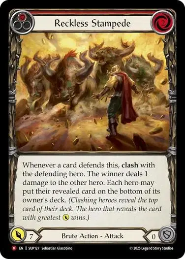 Reckless Stampede [Sup127] (Super Slam)  Rainbow Foil 1