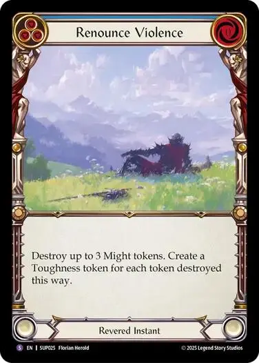 Renounce Violence [Sup025] (Super Slam)  Rainbow Foil 1
