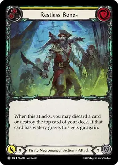 Restless Bones (Yellow) [Sea072] (High Seas)  Rainbow Foil 1