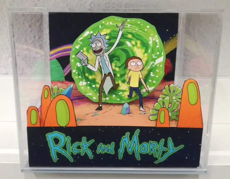 Rick And Morty Cubic Diorama 1