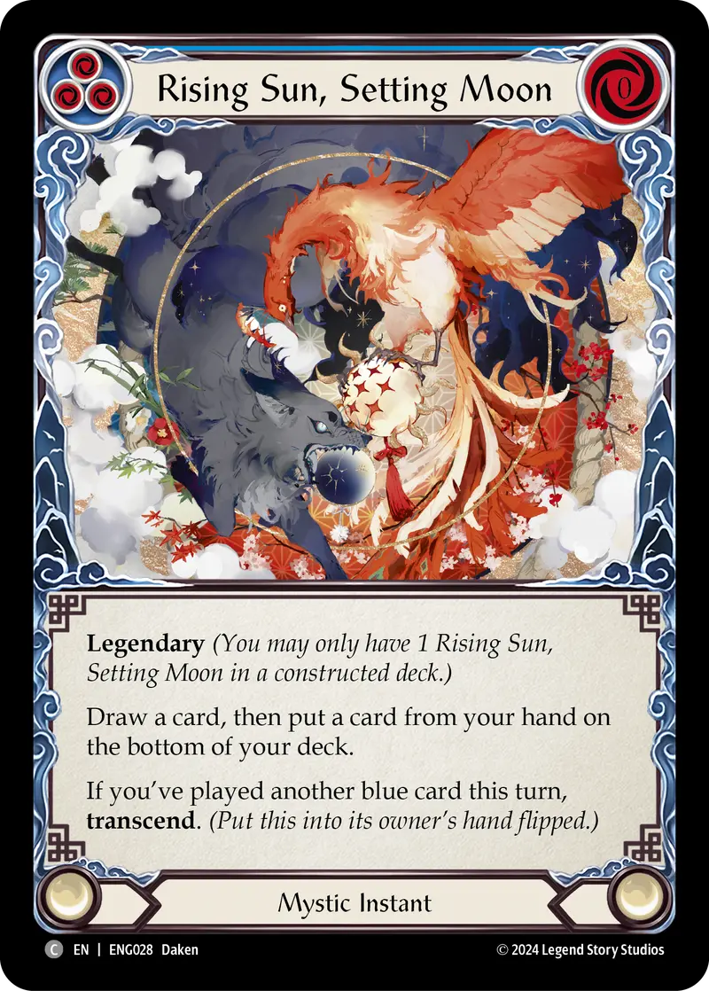 Rising Sun, Setting Moon [Eng028] (Part The Mistveil Enigma Blitz Deck) 1