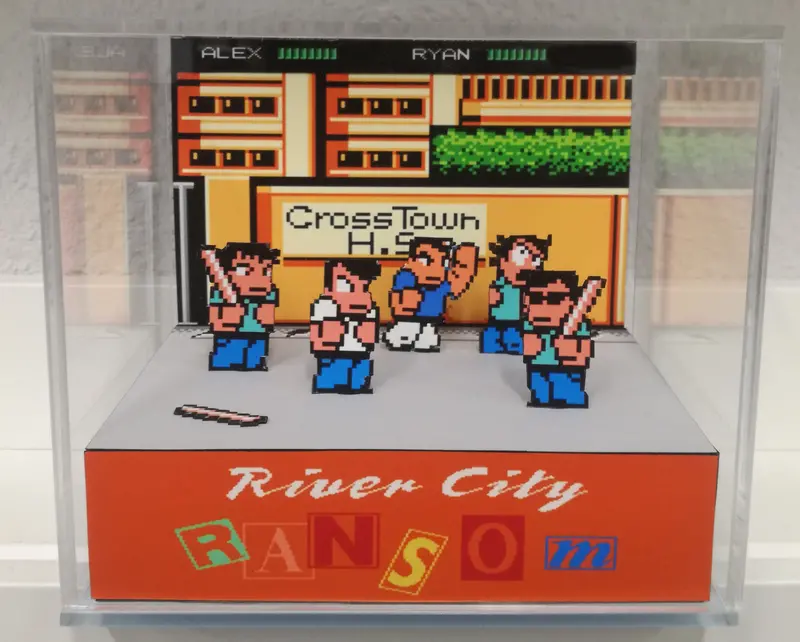 River City Ransom Cubic Diorama 1
