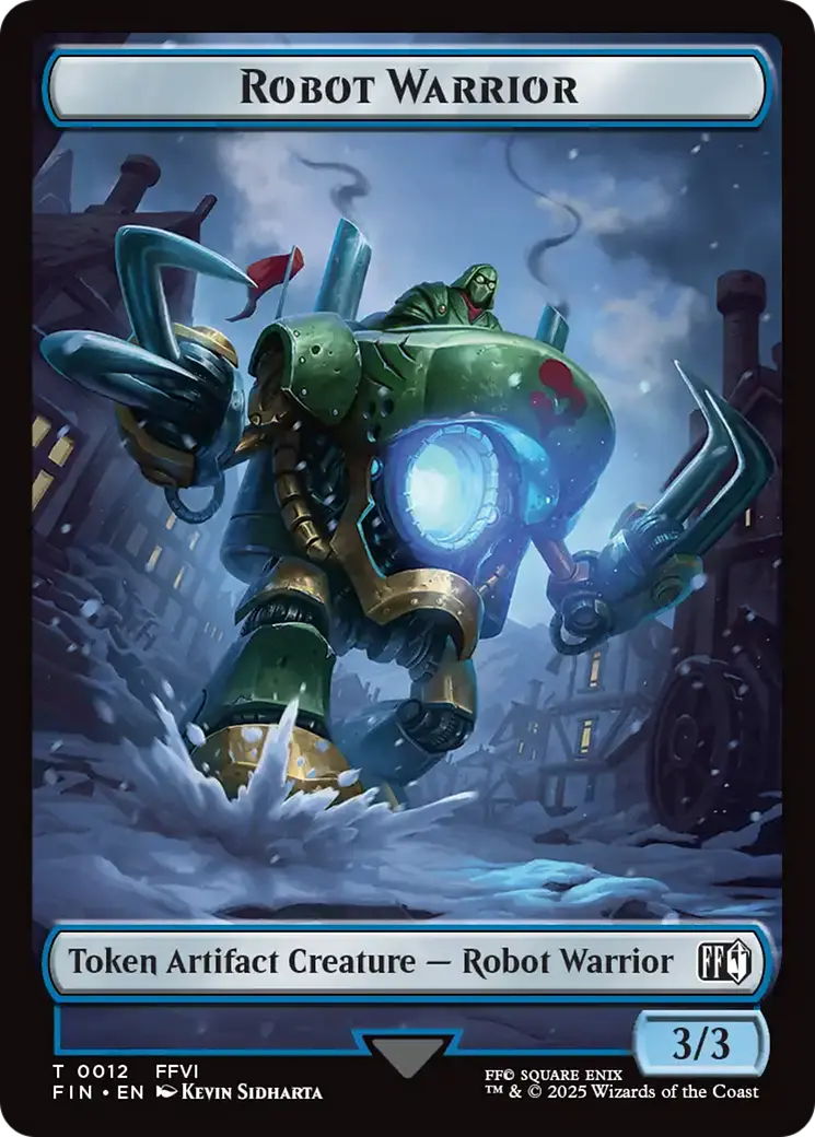 Robot Warrior (0012) // Copy (0001) Double-Sided Token [Final Fantasy Tokens] 1