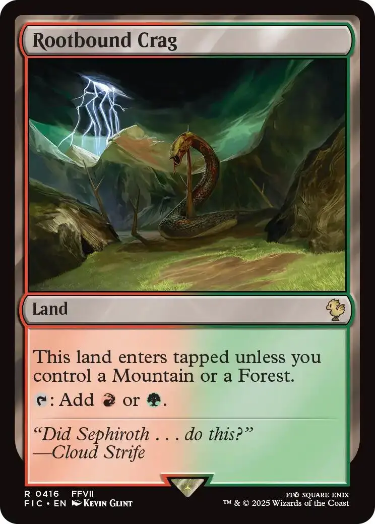 Rootbound Crag (Surge Foil) [Final Fantasy Commander] 1