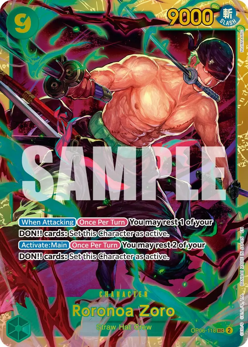 Roronoa Zoro (Op06-118) (Reprint) [Premium Booster -The Best- Vol. 2] 1