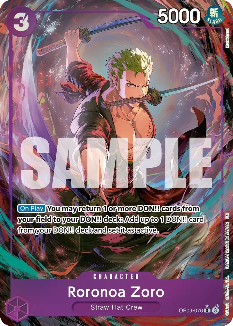 Roronoa Zoro (Op09-076) (Alternate Art) [Premium Booster -The Best- Vol. 2] 1