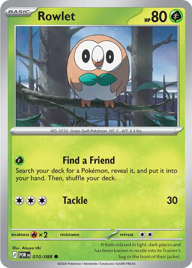Rowlet (010/088) [Mega Evolution: Perfect Order] 1
