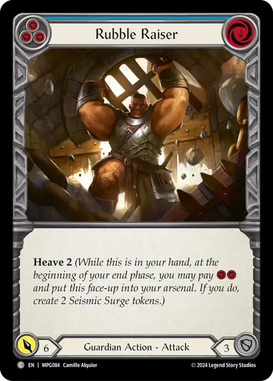 Rubble Raiser (Blue) [Mpg084] (Mastery Pack Guardian)  Rainbow Foil 1