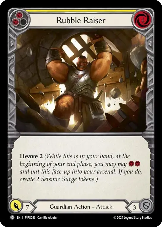 Rubble Raiser (Yellow) [Mpg083] (Mastery Pack Guardian)  Rainbow Foil 1