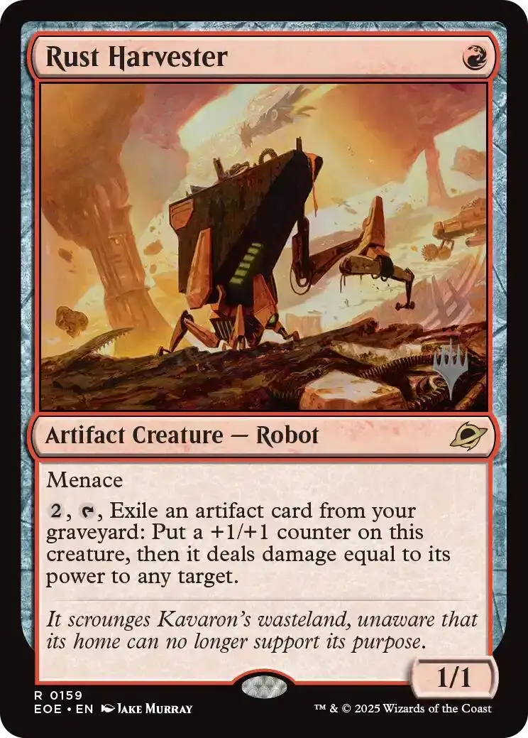 Rust Harvester (Promo Pack) [Edge Of Eternities Promo Pack] 1