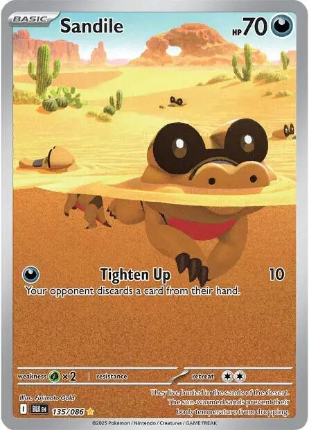 Sandile (135/086) [Scarlet & Violet: Black Bolt] 1