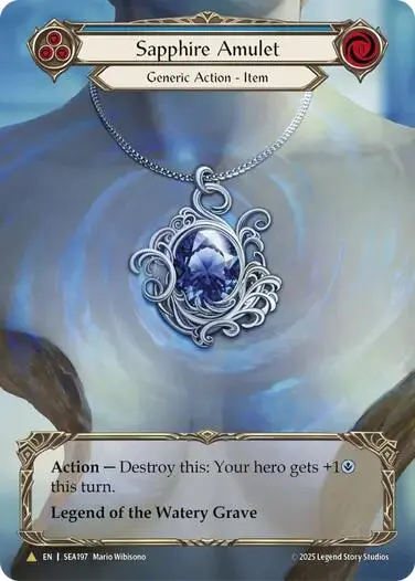 Sapphire Amulet (Treasure) [Sea197] (High Seas)  Cold Foil 1