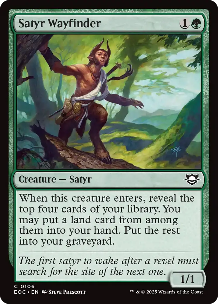 Satyr Wayfinder [Edge Of Eternities Commander] 1
