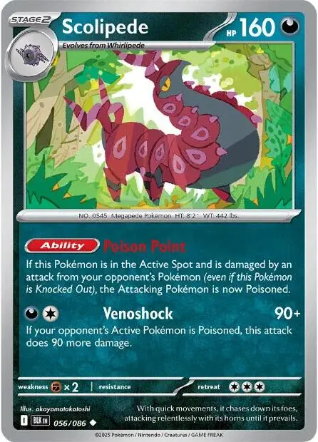 Scolipede (056/086) [Scarlet & Violet: Black Bolt] 1