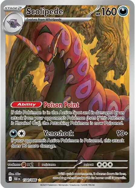 Scolipede (134/086) [Scarlet & Violet: Black Bolt] 1