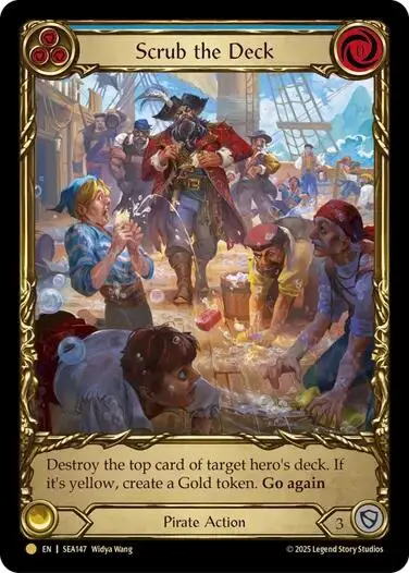 Scrub The Deck (Treasure) [Sea147] (High Seas)  Cold Foil 1
